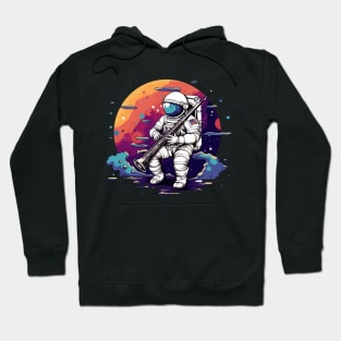 Cute Astronaut Bassoon Band Player Bassoonist Hoodie